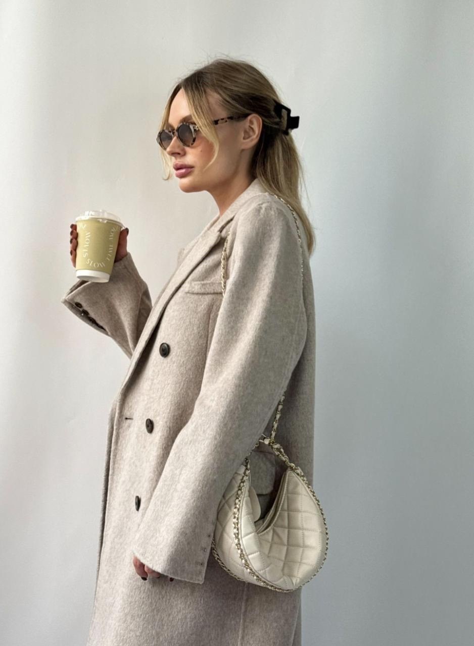 пальто оверсайз,стильное пальто,шерстяное пальто,пальто двубортное stimma 8169 s бежевое,пальто средней длины