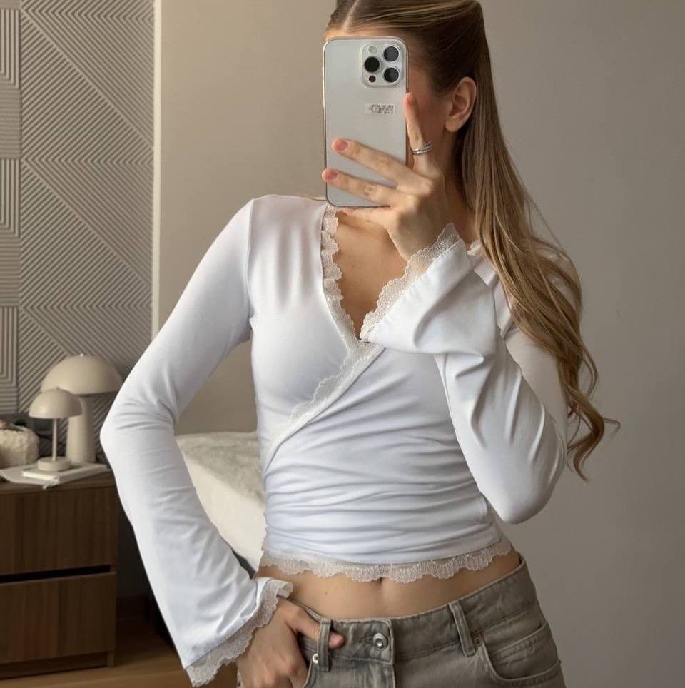 белая кофта женская,кружевной топик,топы модные,,кроп топ кружевной
