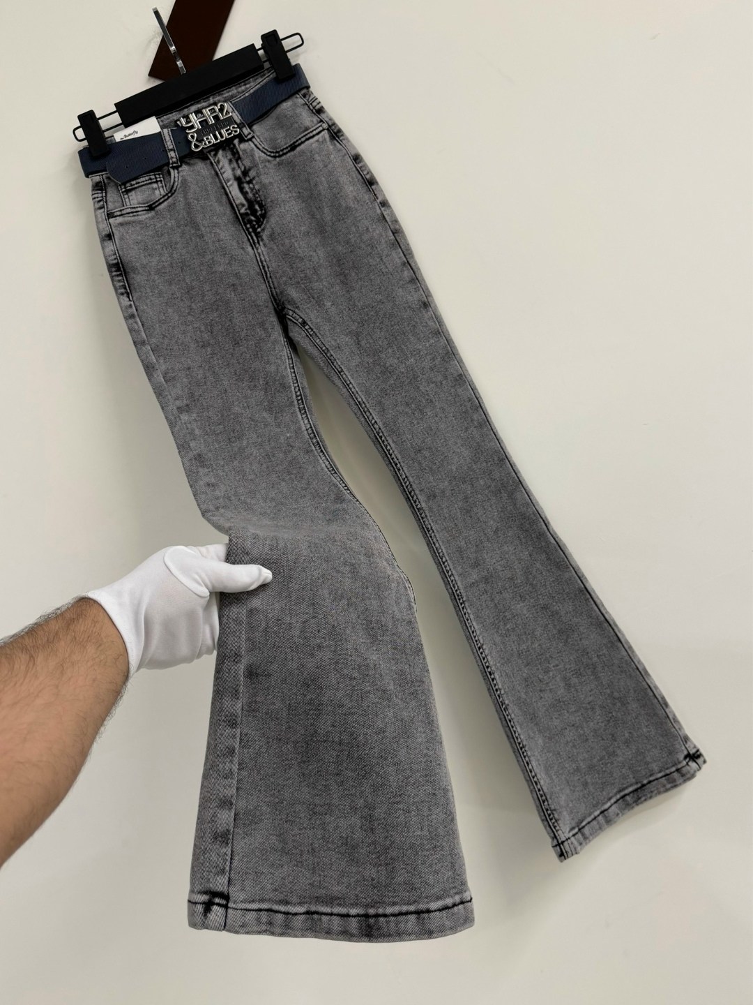 джинсы женские 7007 "однотонные-клеш № 1" серые,джинсы клеш женские,джинсы женские клеш цвет серый,джинсы клёш,джинсы клеш matreshka_love темно-серый