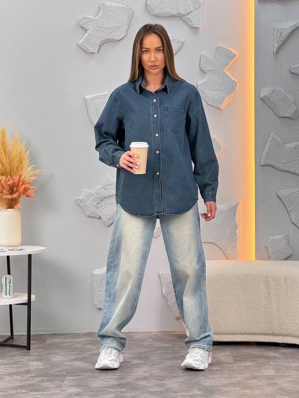рубашка джинсовая женская,джинсовая рубашка,рубашка джинсовая оверсайз,джинсовая рубашка свободная,женская рубашка