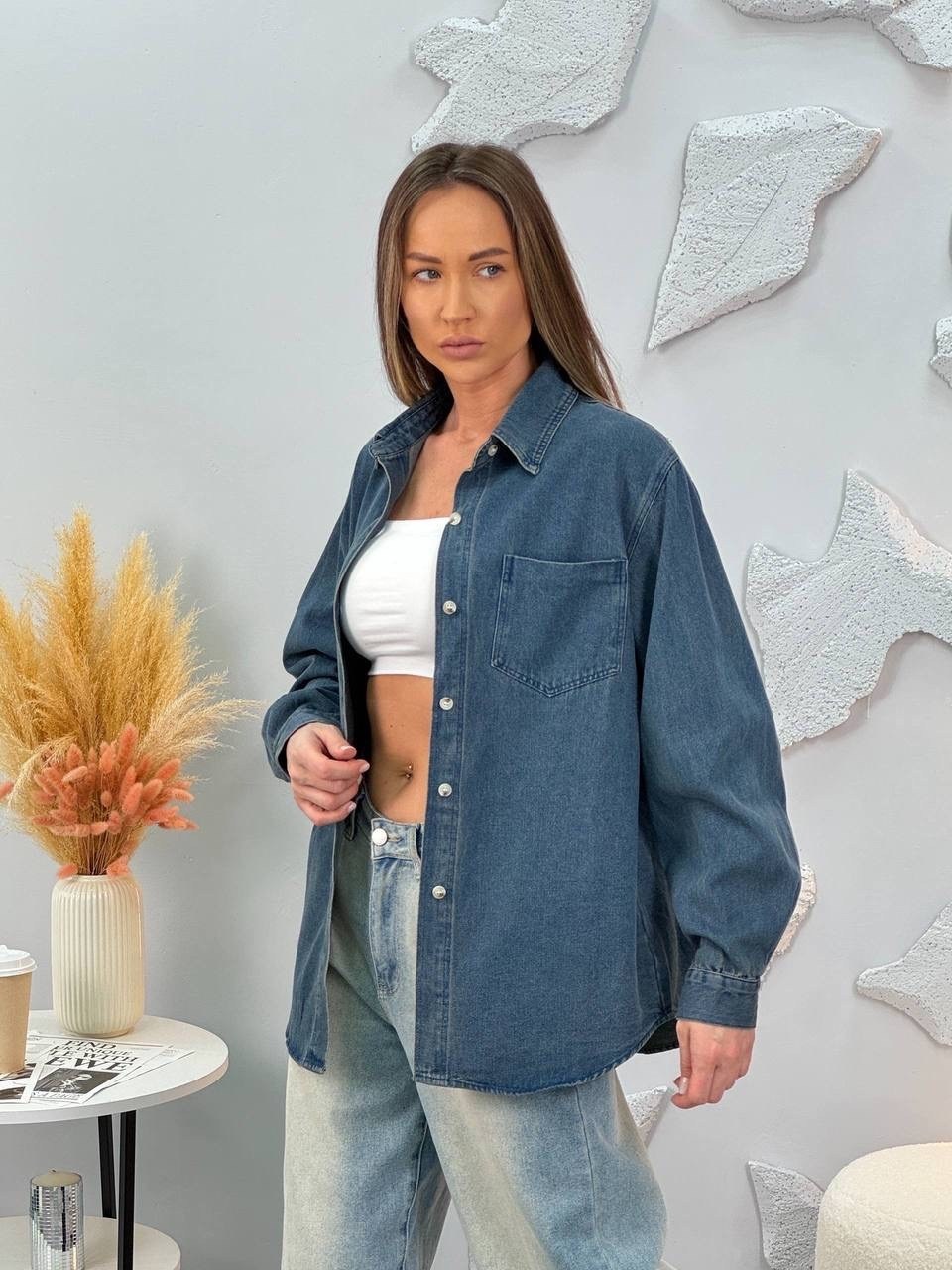 рубашка джинсовая женская,джинсовая рубашка,рубашка джинсовая оверсайз,джинсовая рубашка свободная,женская рубашка