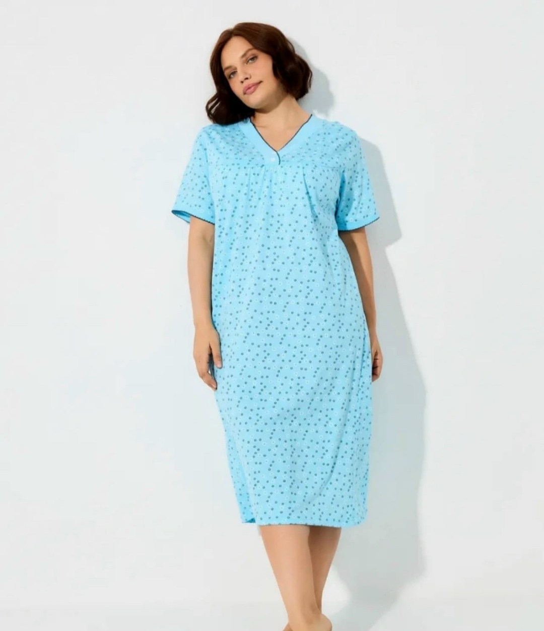 ночная сорочка хлопок трикотажная mironia,ночная сорочка трикотажная хлопок,ночная сорочка женская,ночная сорочка,ночная сорочка хлопок большие размеры mironia