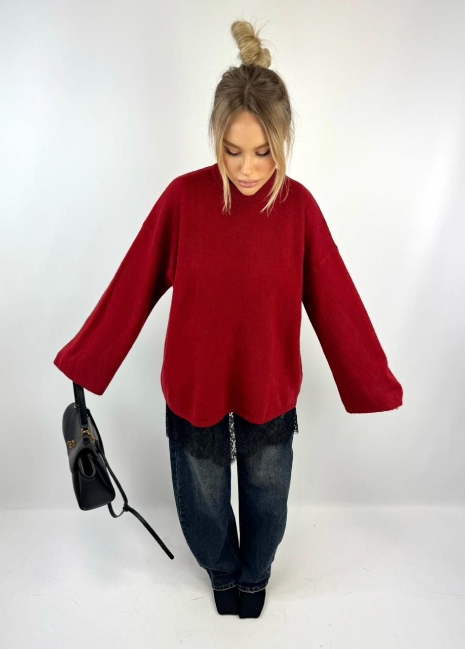 красный свитер,свитер,женские джемпера,вязаные свитера,красный джемпер