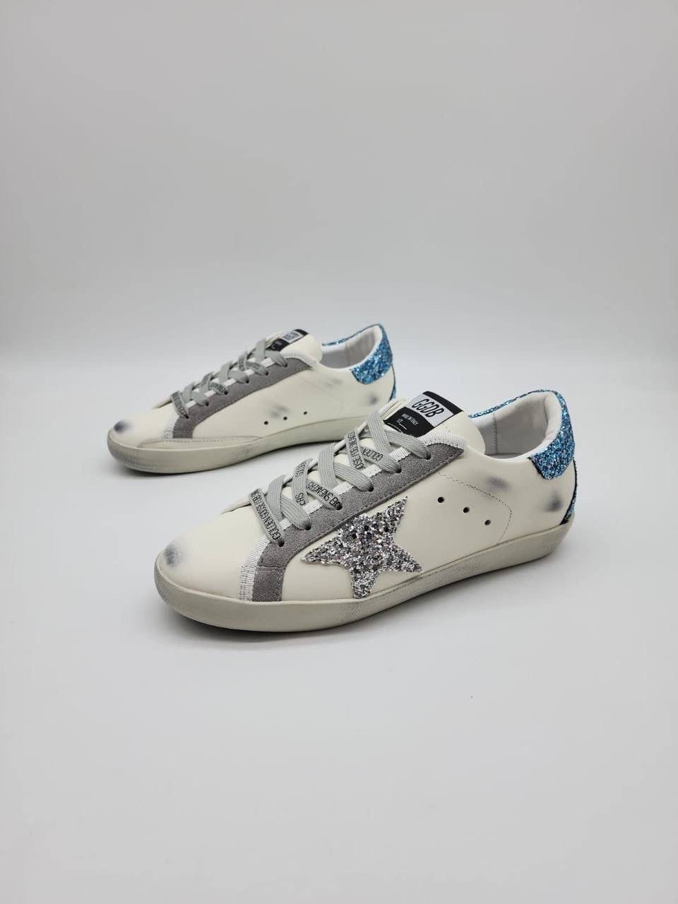 кеды golden goose женские,golden goose кроссовки,кеды golden goose,golden goose реплика,женские кожаные кроссовки golden goose super-star premium - white / silver
