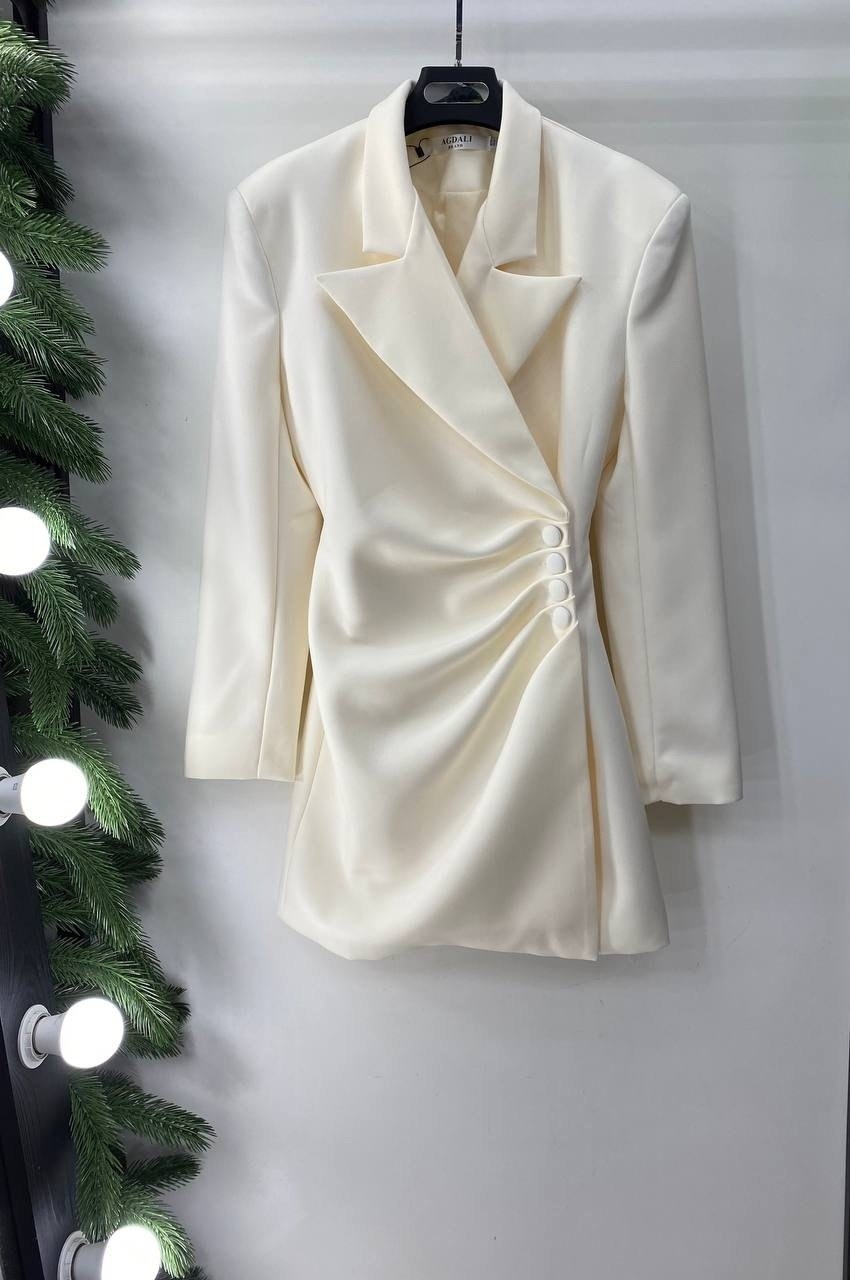 платье-пиджак,платье жакет,платье блейзер,платье/пиджак (белый),платье пиджак белое вечернее