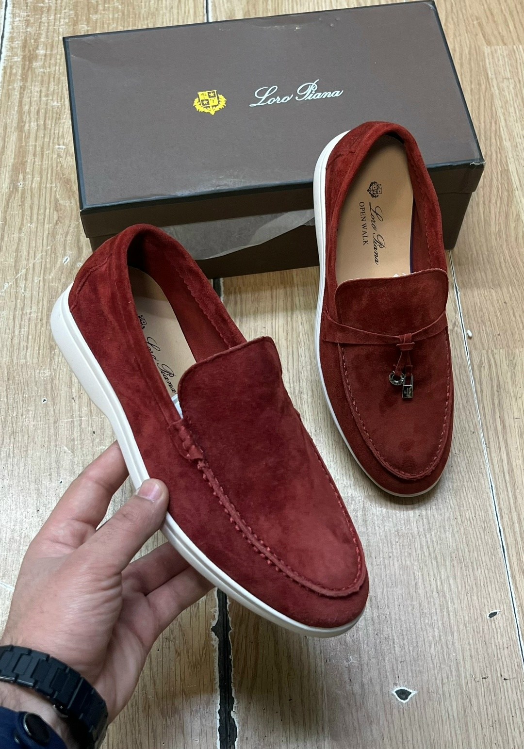 мужские лоферы loro piana,лоферы из натуральной замши loro piana,синие замшевые лоферы loro piana open walk,,лоферы loro piana