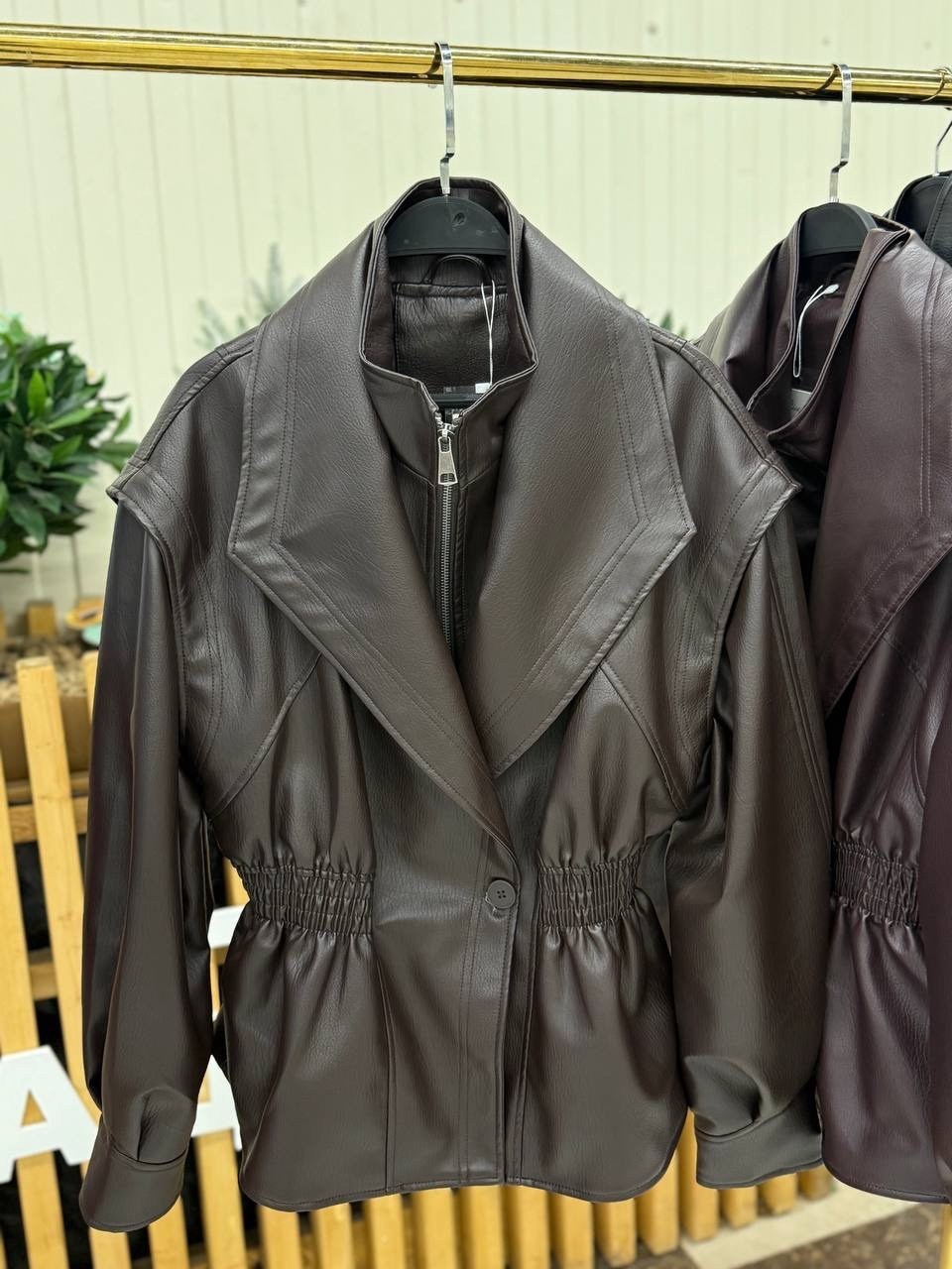 кожаная куртка,косуха куртка кожаная с поясом chauzi,женская кожаная куртка,косуха куртка кожаная оверсайз демисезонная удлиненная mayberry,куртка из экокожи