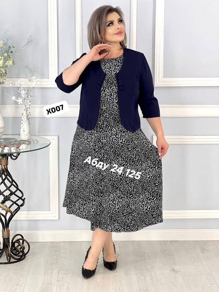 костюм женский нарядный стилный модный,костюм платье и жакет,костюм платье с пиджаком,платья больших размеров к празднику,нарядное платье