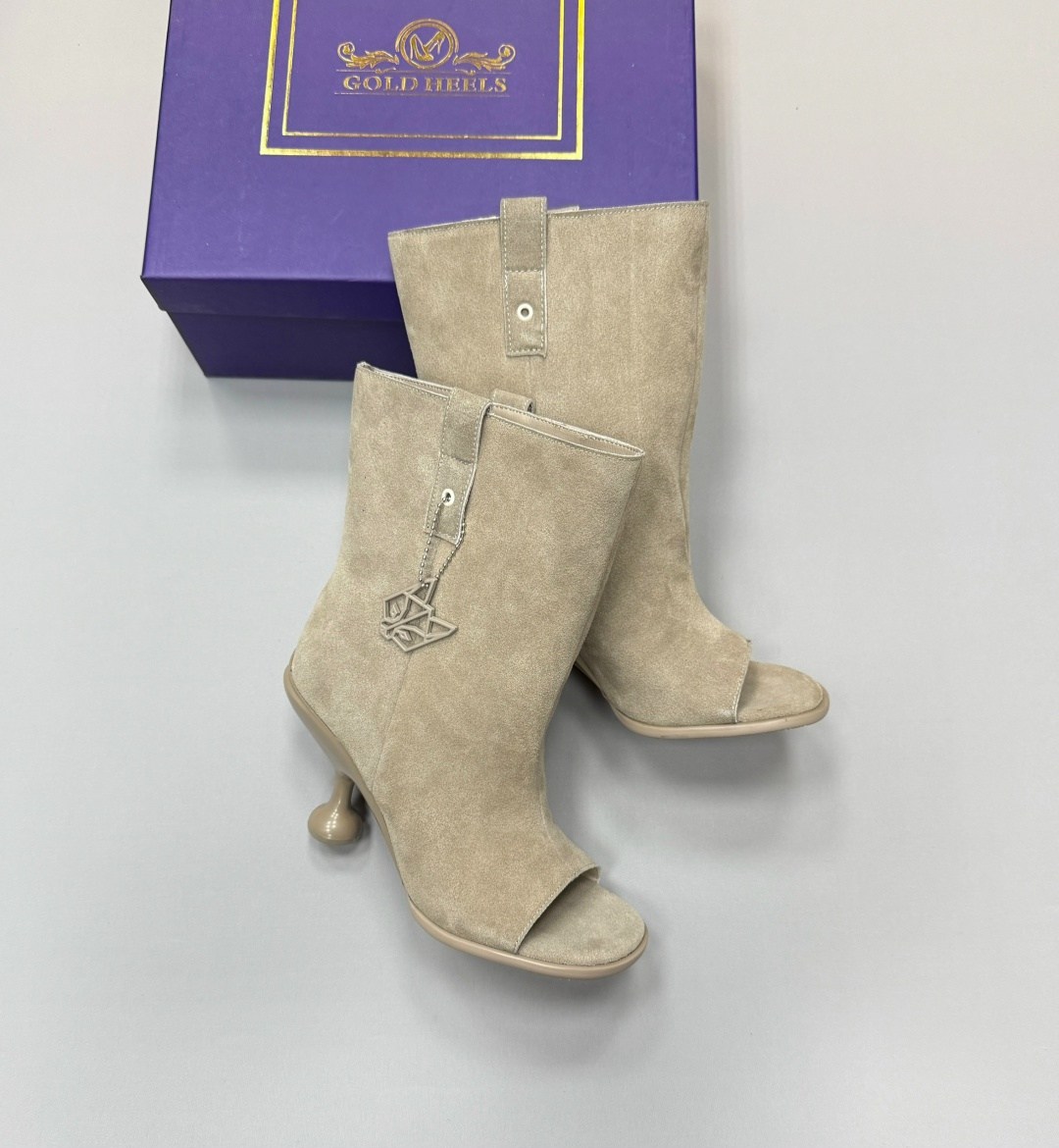 бежевые замшевые ботильоны,женские ботильоны,замшевые ботильоны,,ботильоны модные