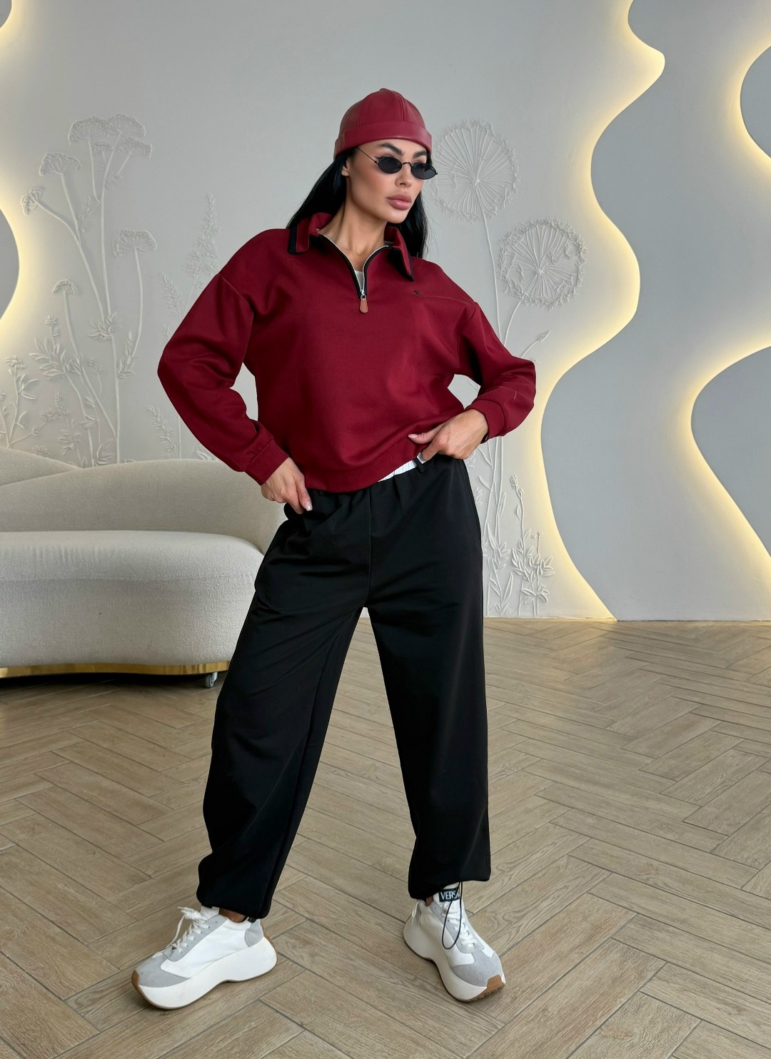 женская кофта,свитшот женский,спортивный костюм теплый с начесом la la dream,свитер оверсайз,костюм женский