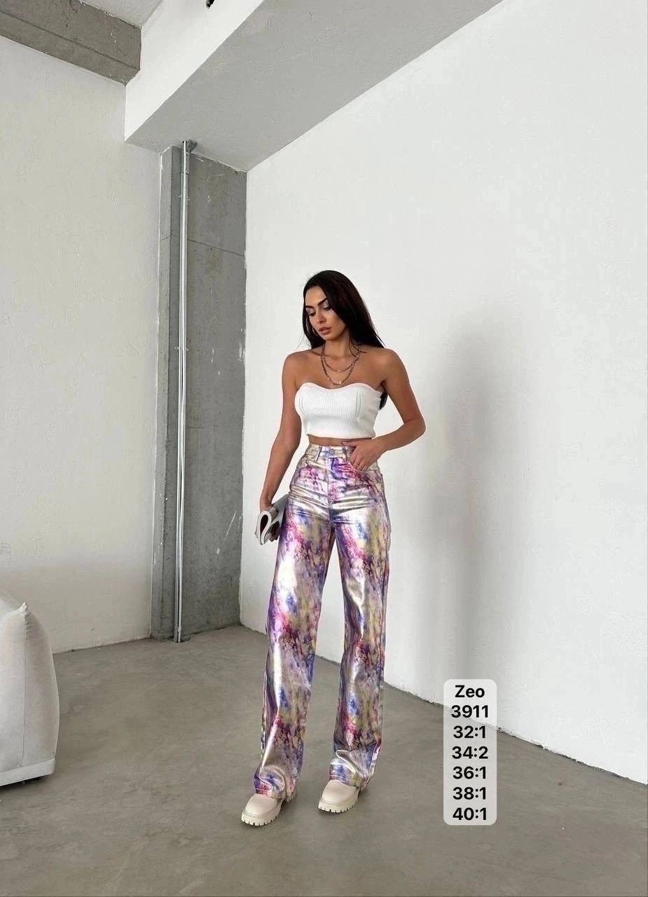 джинсы с напылением,модные брюки,брюки розовые,брюки блестящие