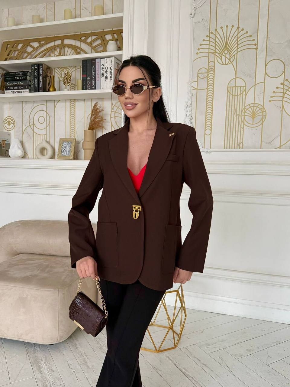 женский пиджак,пиджак,пиджак и жакет,пиджак коричневый женский,пиджак женский invog коричневый
