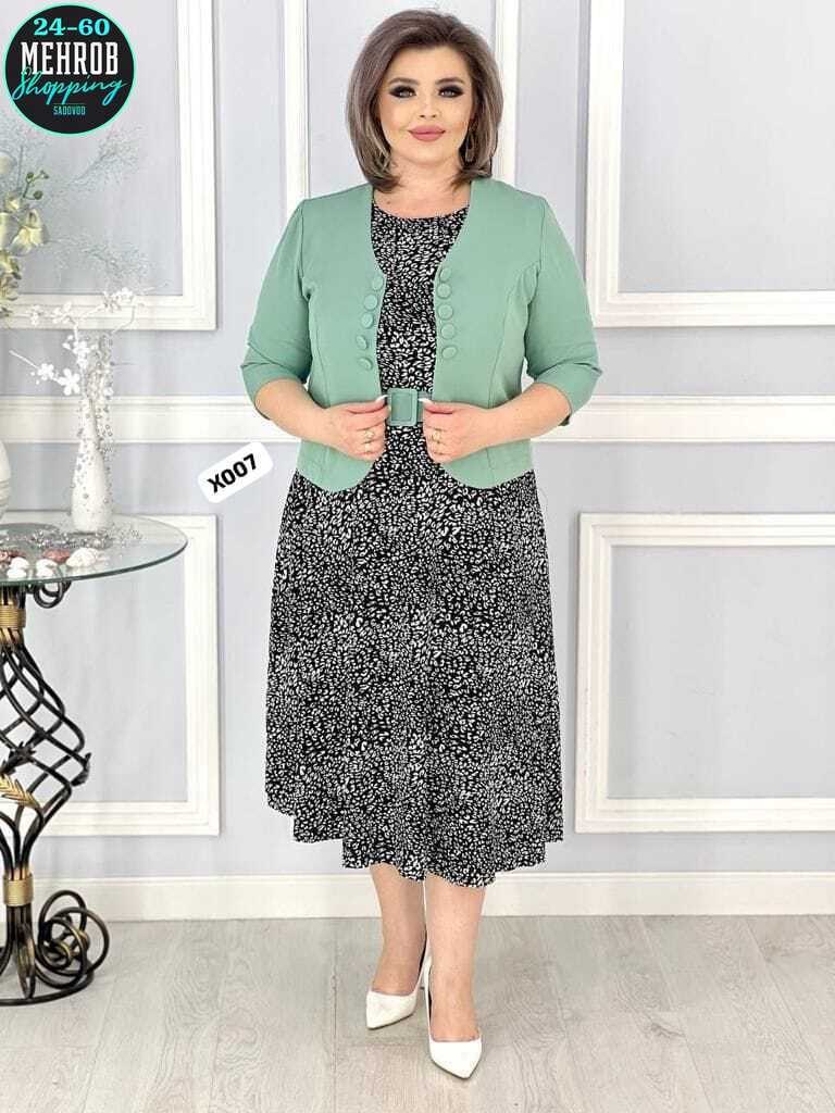 костюм женский нарядный стилный модный,molgul платье с пиджаком комплект большие размеры,женский костюм двойка,нарядное платье,женское платье