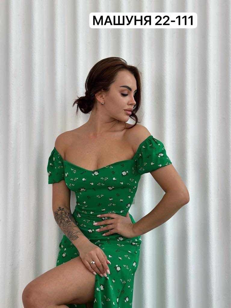 платье женский летний,платье зеленое,женское платье,платье женское летнее с разрезом,летнее платье