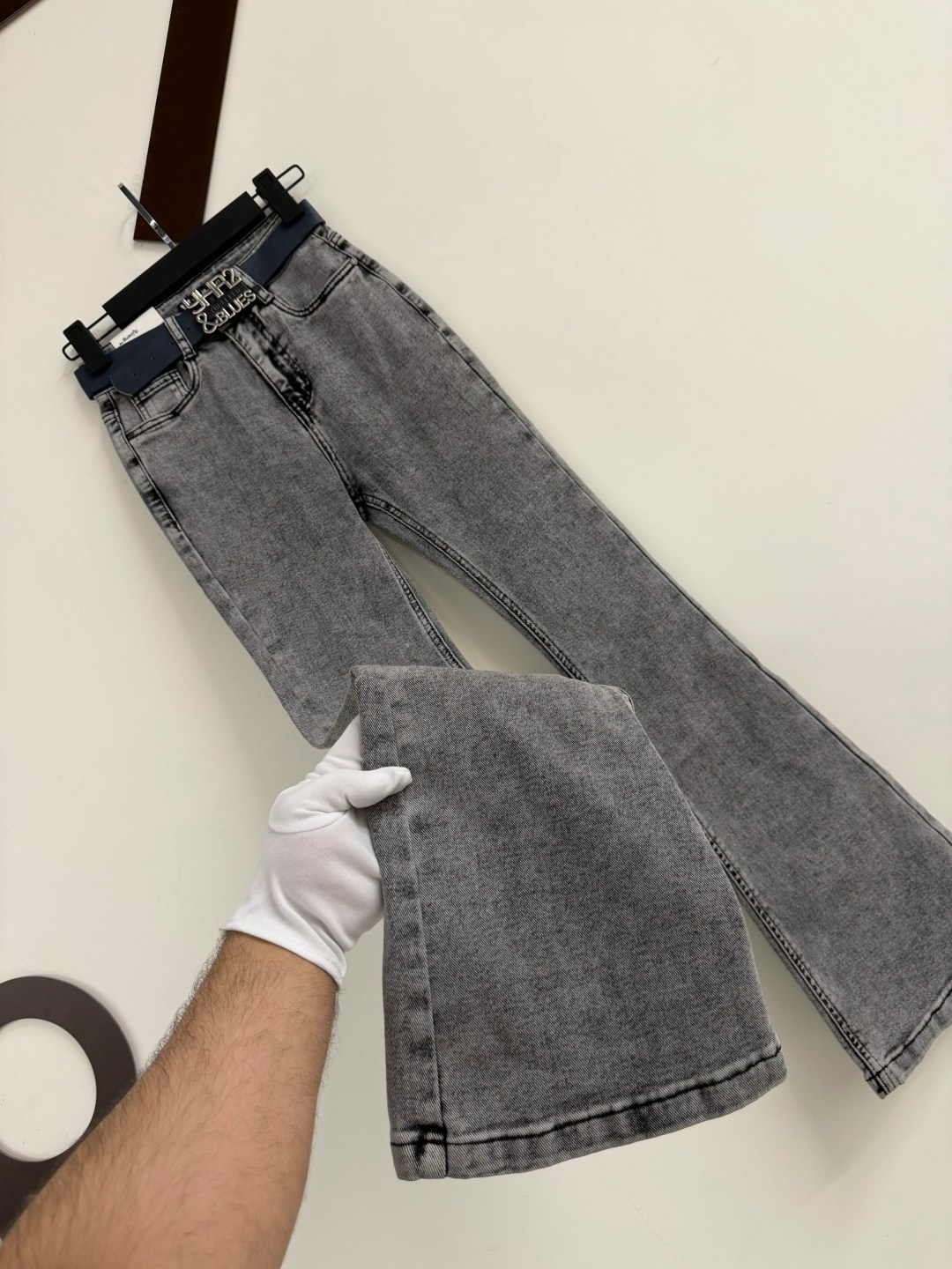 джинсы женские 7007 "однотонные-клеш № 1" серые,джинсы клеш женские,джинсы женские клеш цвет серый,джинсы клёш,джинсы клеш matreshka_love темно-серый