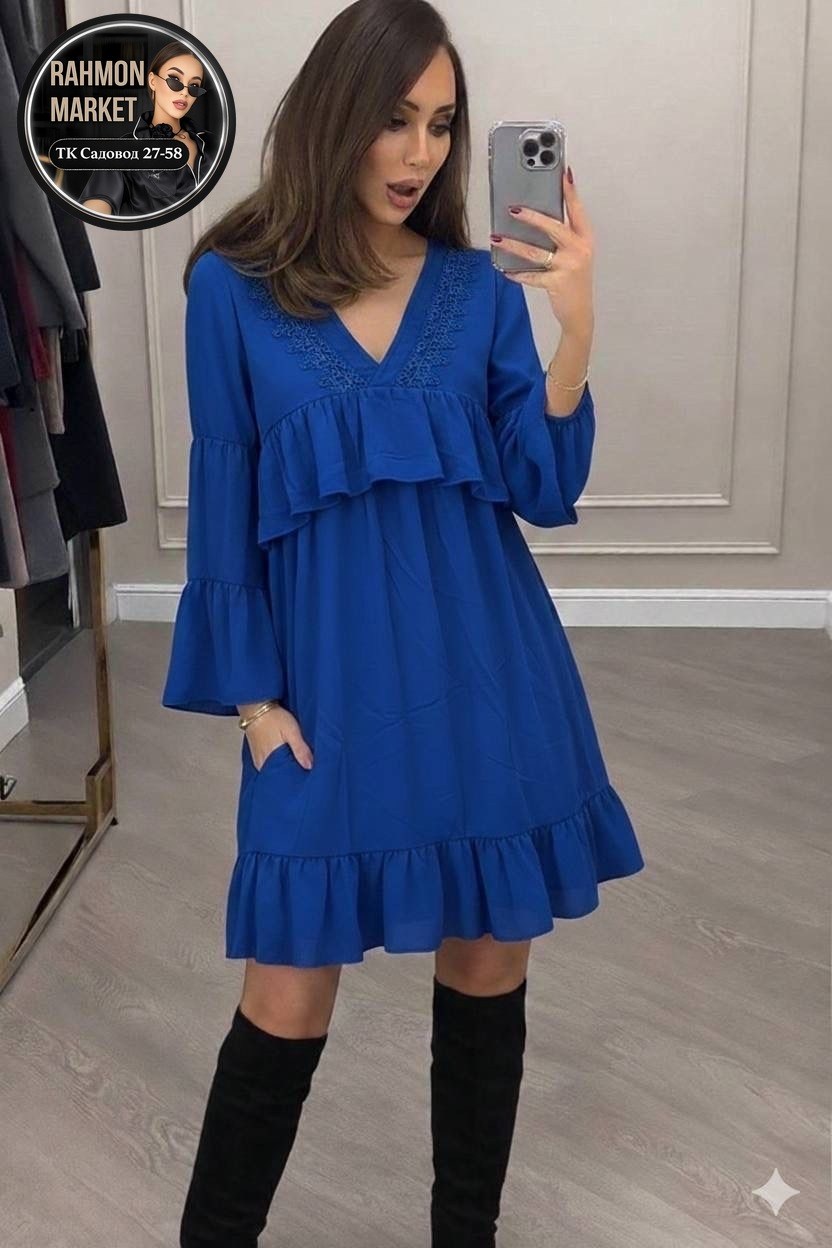платье с оборками,платье,платье женская,модное платье,летнее платье