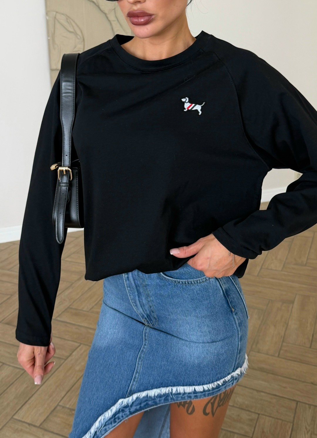 свитшот женская,джинсовая юбка,женская кофта,мода стиль