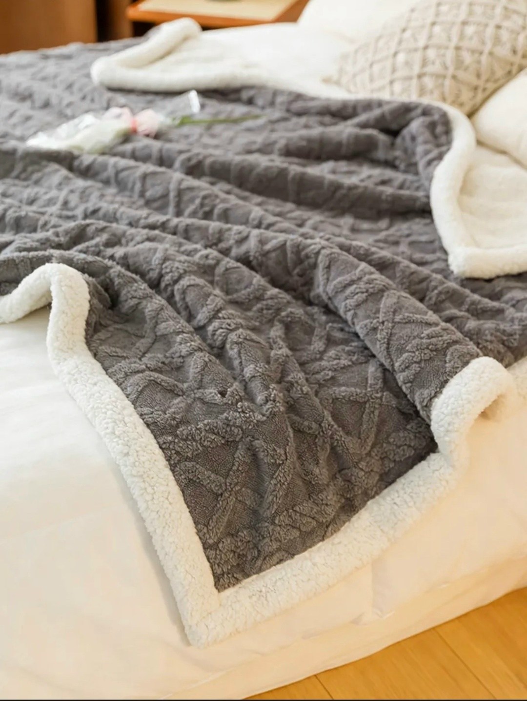 плед,плед теплый,теплое одеяло,плюшевое одеяло,двухсторонний плед