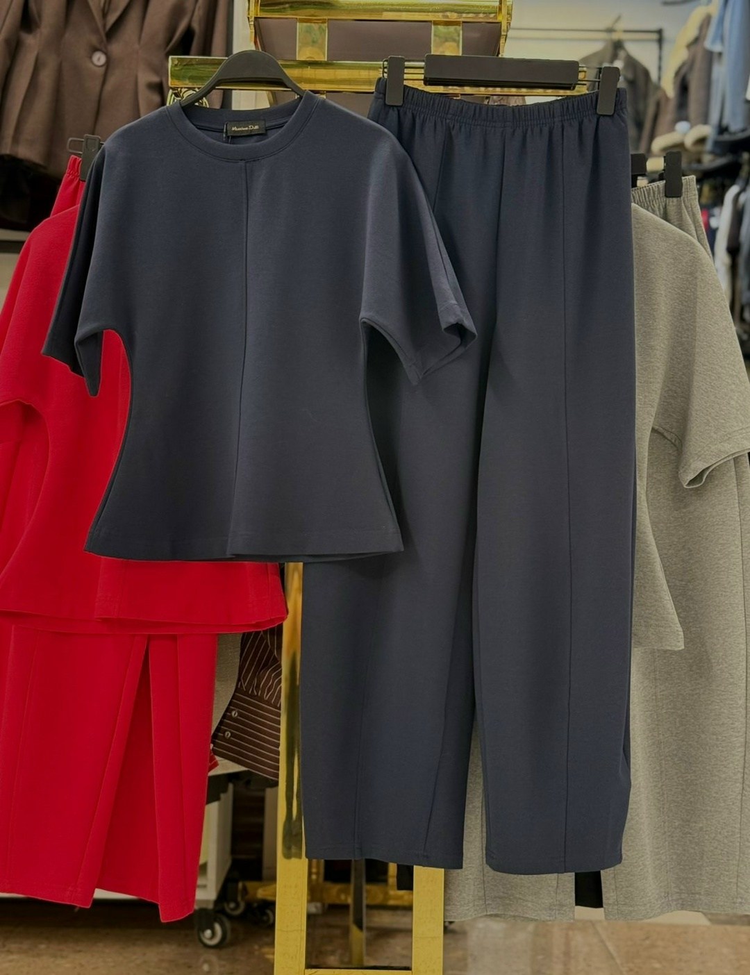 черные брюки широкие,женский костюм с брюками,женские костюмы,костюм женский черный