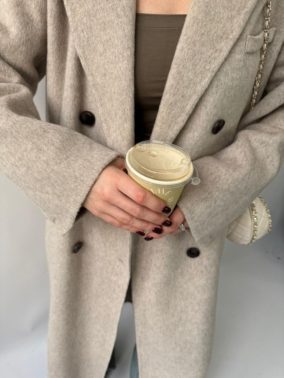 пальто оверсайз,стильное пальто,шерстяное пальто,пальто двубортное stimma 8169 s бежевое,пальто средней длины