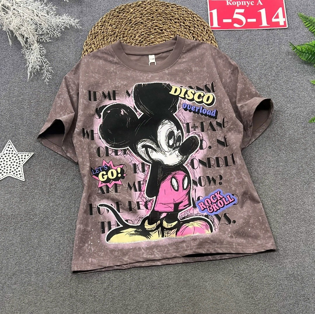 детская футболка,футболки для девочек,футболки детские для девочек,футболки оверсайз,футболка с микки маус