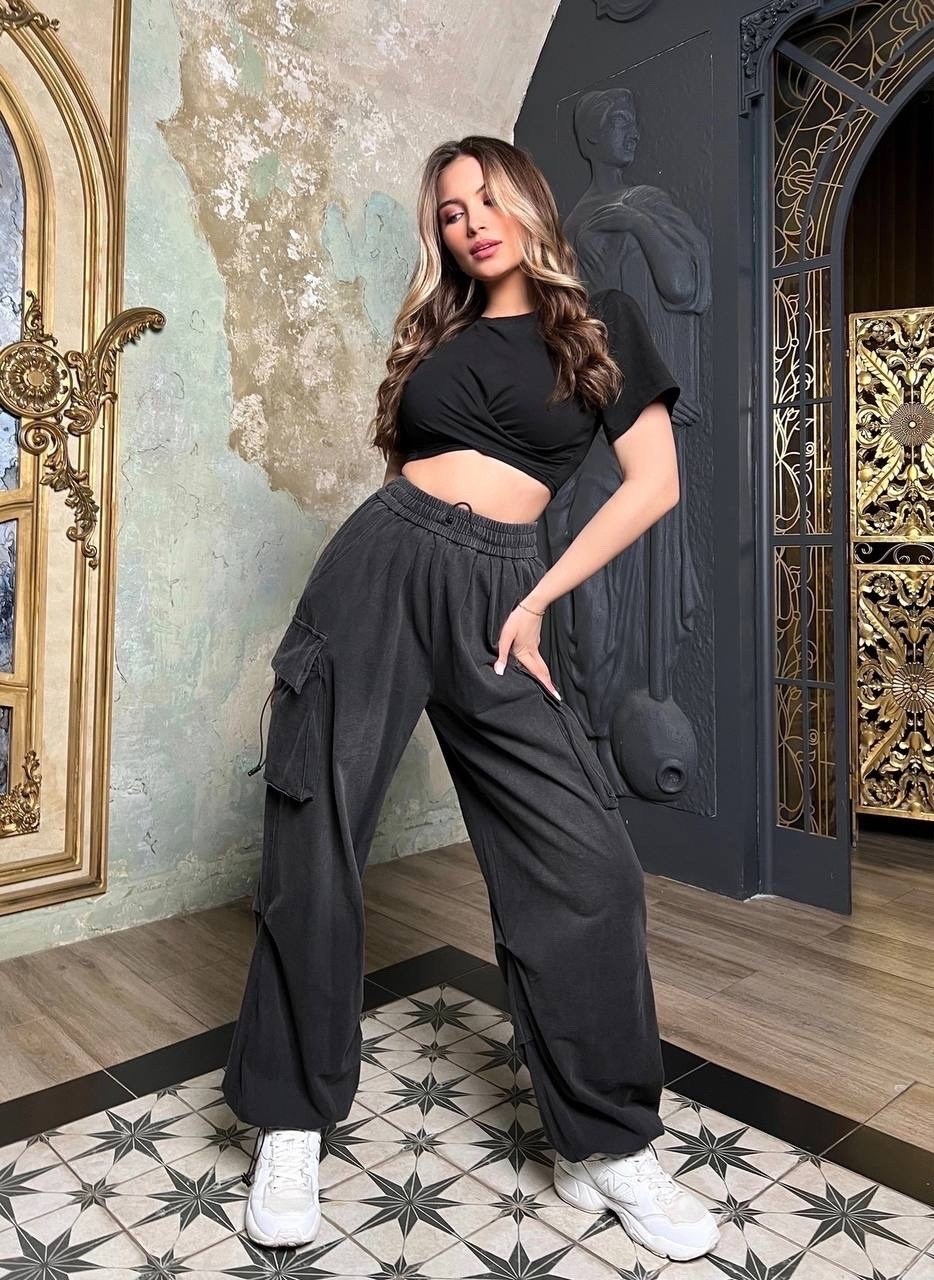 костюм с брюками палаццо женский,костюм с брюками палаццо,брюках карго,широкие брюки карго,брюки с карманами