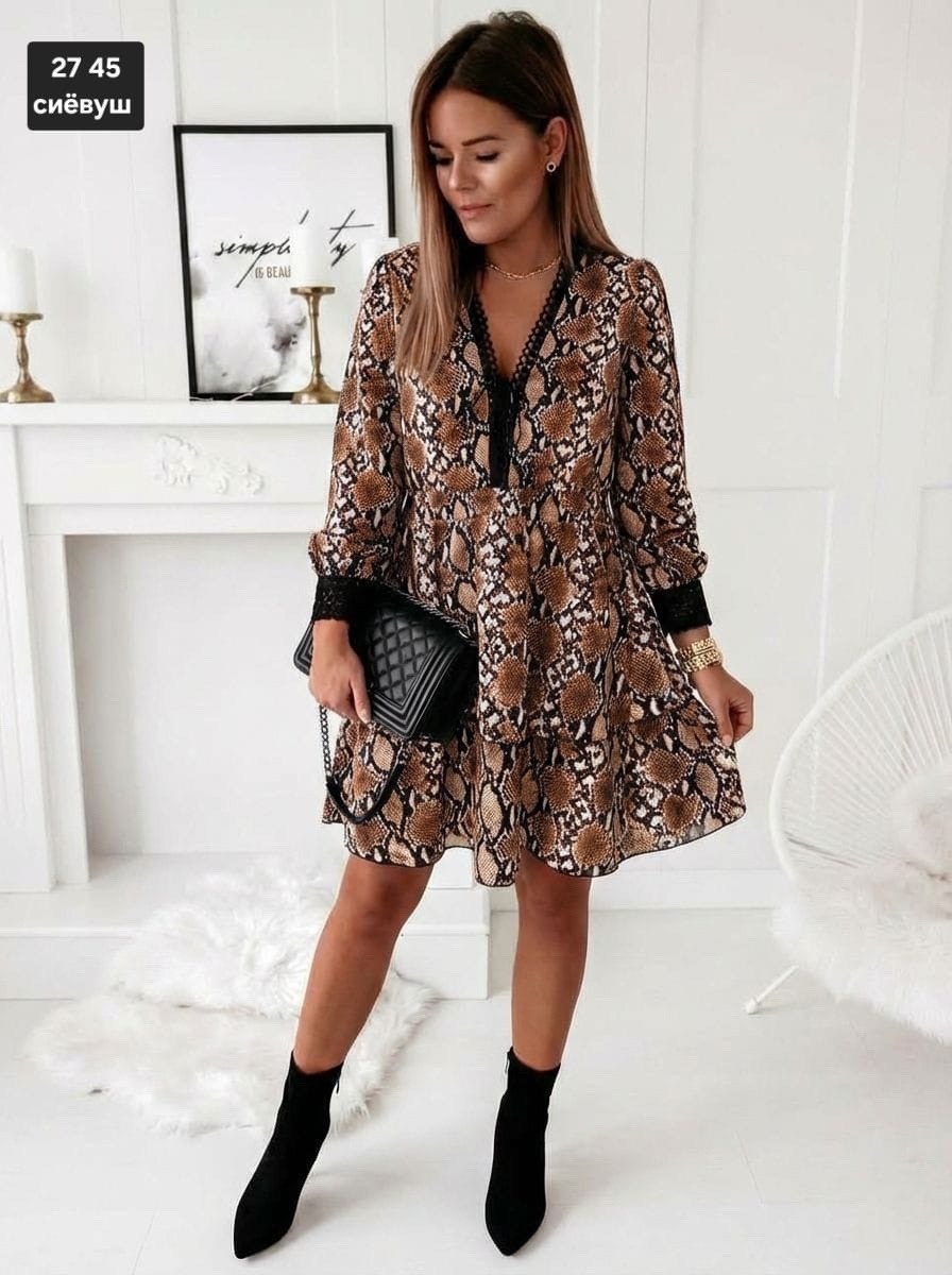 леопардовое платье,платье с леопардовым принтом,платье леопард,платье женское леопардовое,женское шифоновое платье с леопардовым принтом