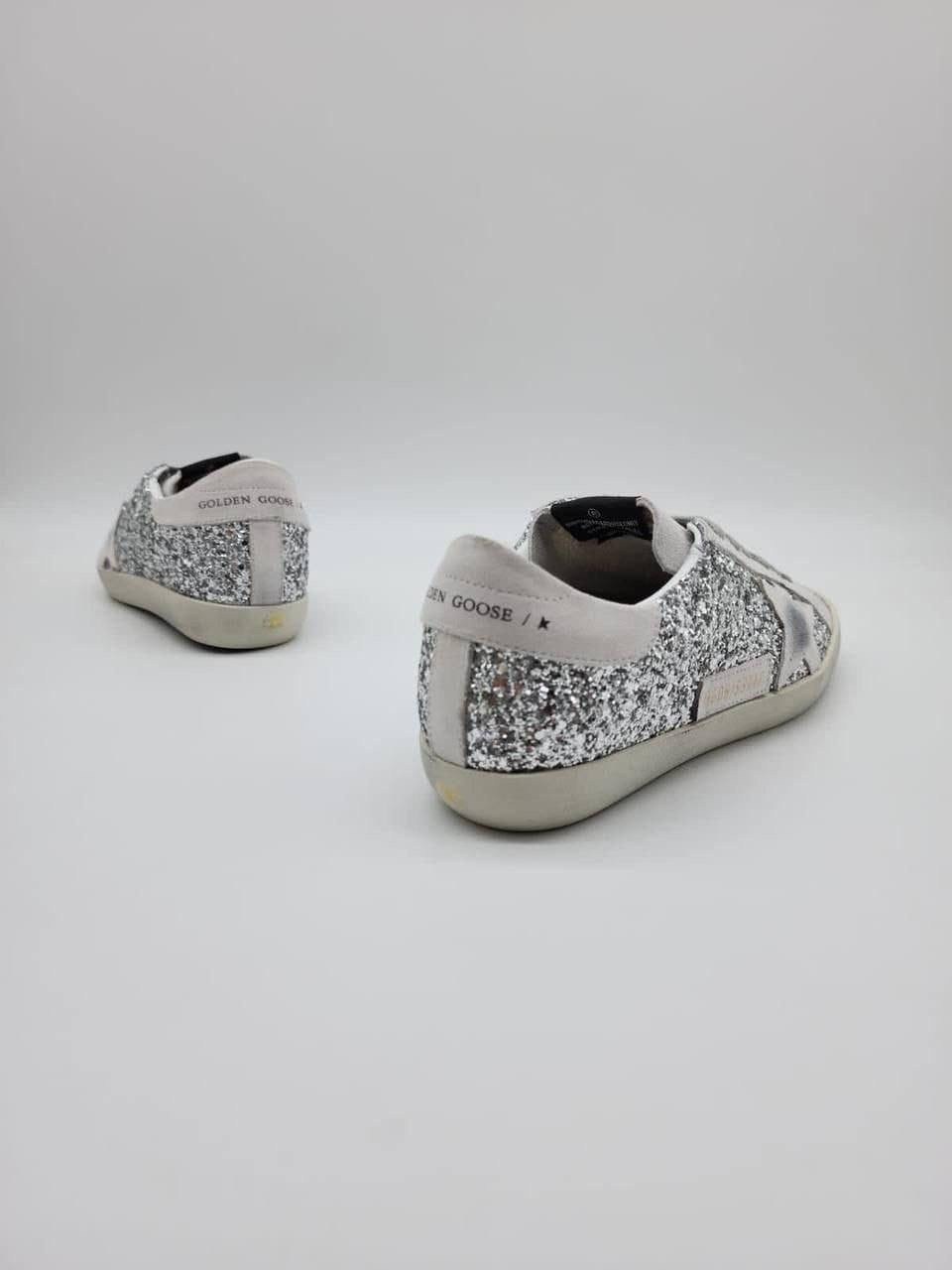 golden goose кеды super-star с блестками серебристый,кроссовки golden goose,кеды golden goose женские,golden goose silver glitter superstar sneakers,женские кеды golden goose superstar glitter с блеск
