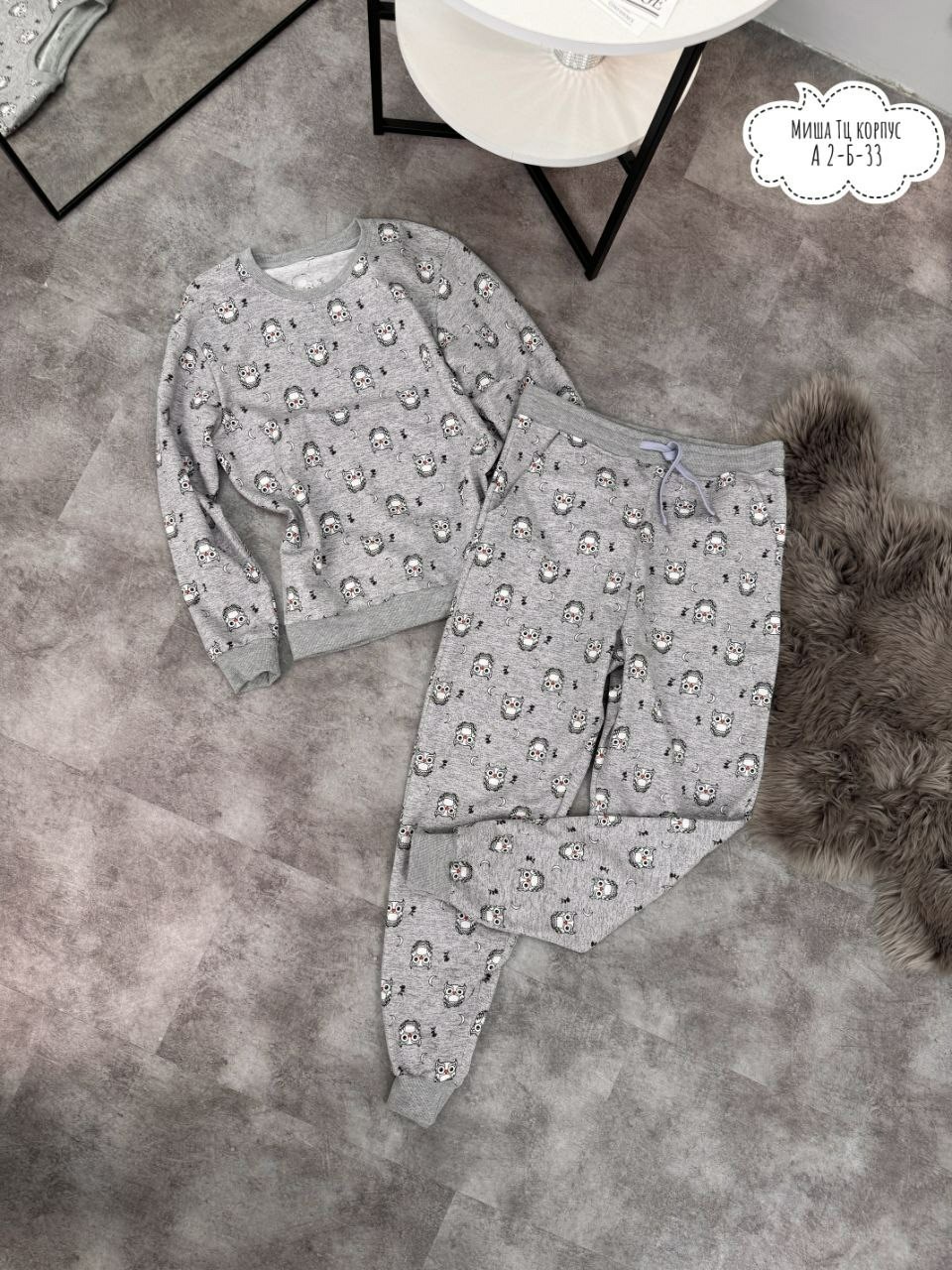 пижама женская теплая со штанами mira new collection,пижама женская,пижама теплая женская,пижама для женщин,пижама со штанами больших размеров теплая вита