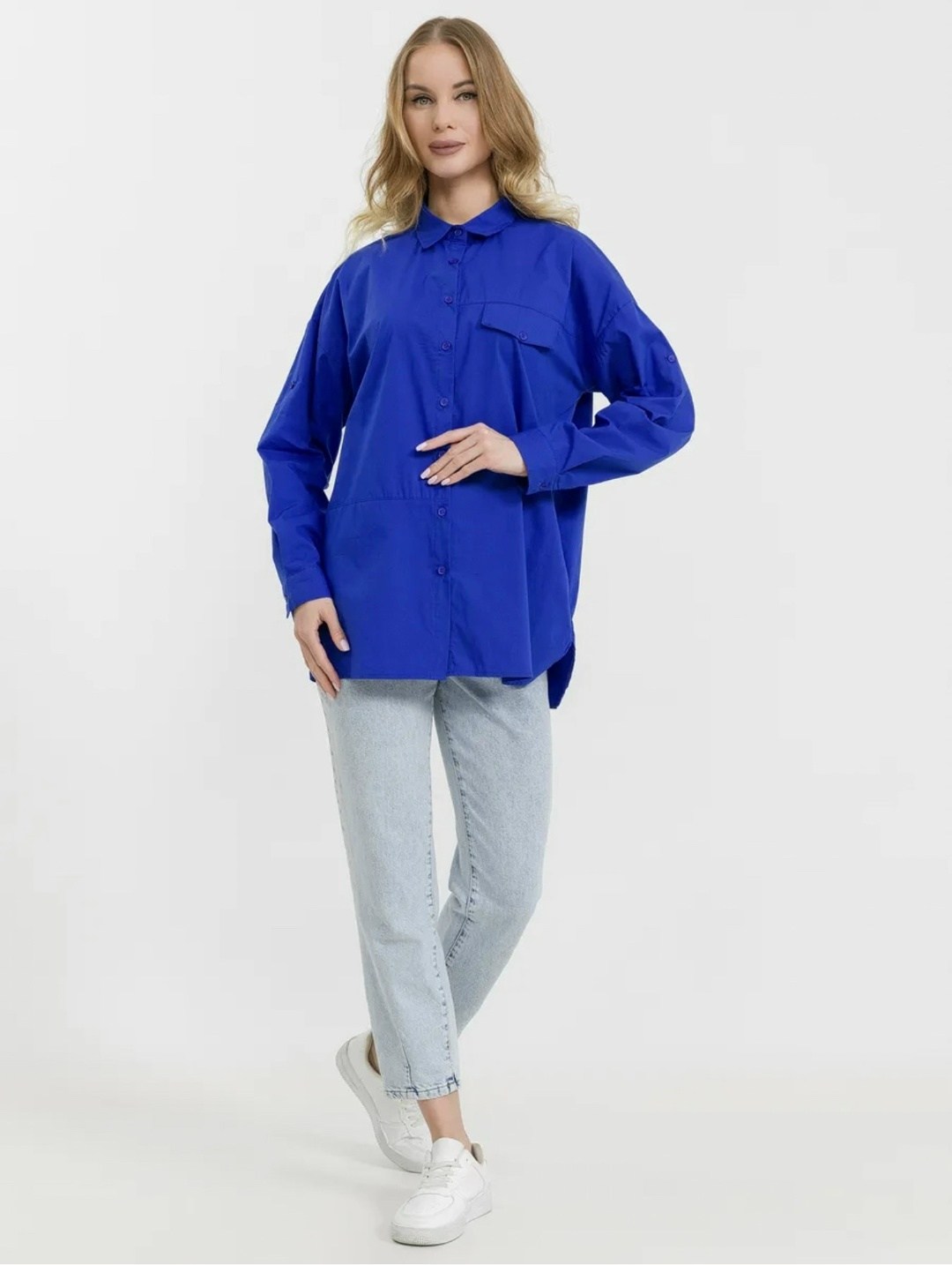 женская рубашка,рубашка женская оверсайз,рубашка женская синяя,рубашка,блуза рубашечного кроя
