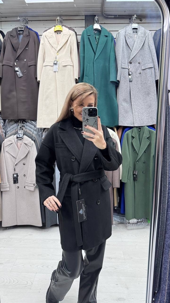 женское серое пальто,стильное пальто,пальто длинное демисезонное оверсайз amore wear 316601955,пальто женское,полупальто