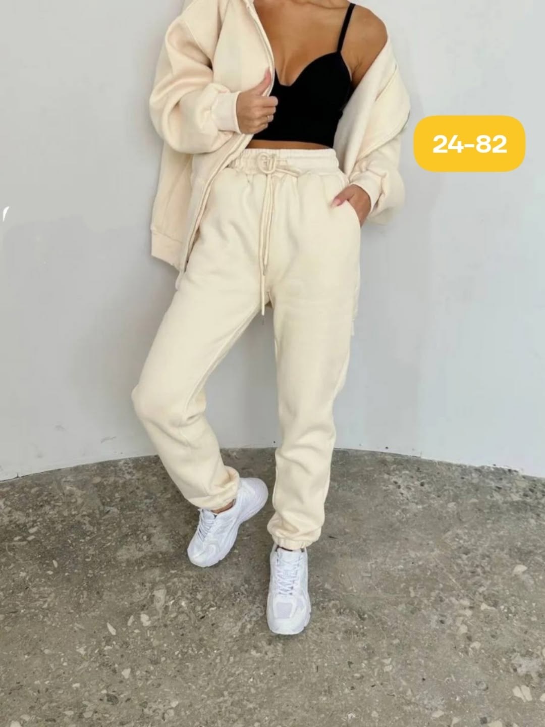 костюм женский,костюм спортивный,женский костюм на флисе,костюм молочный,костюм женский спортивный утепленный толстовка и штаны арт. 1439051