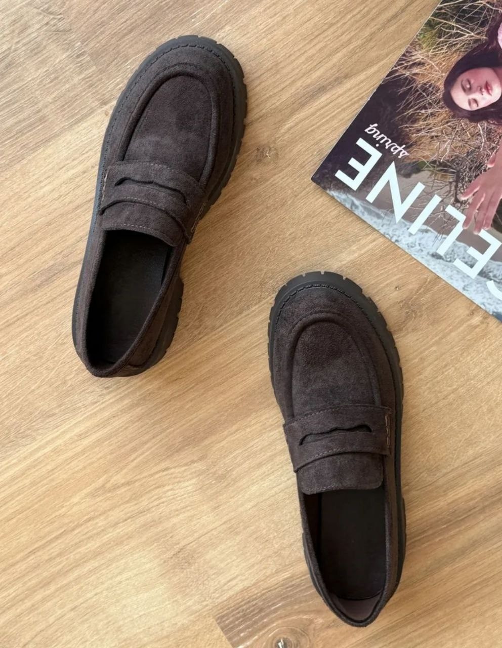 лоферы женские,женская ,замшевые лоферы,лоферы коричневые,лоферы повседневные