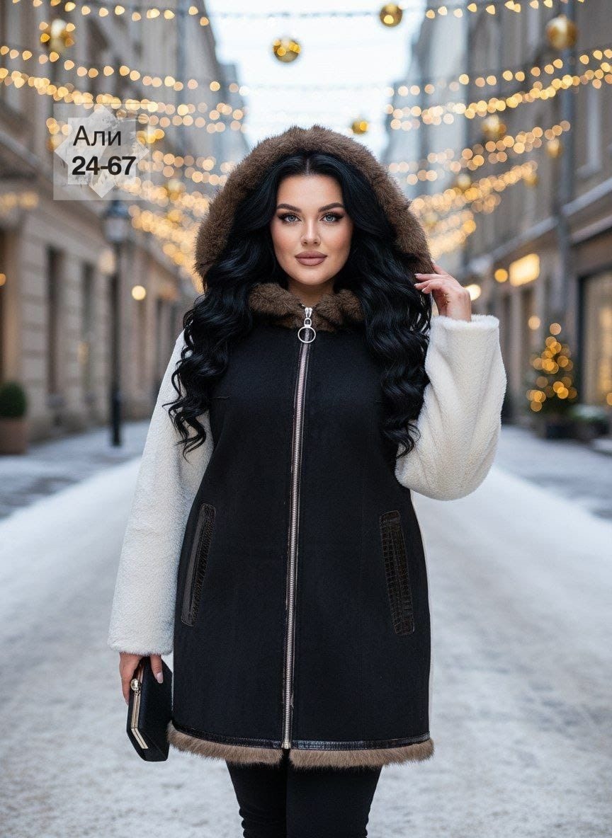 стильное пальто,дубленка женская,пальто комбинированное,женское пальто,дубленка двухсторонняя