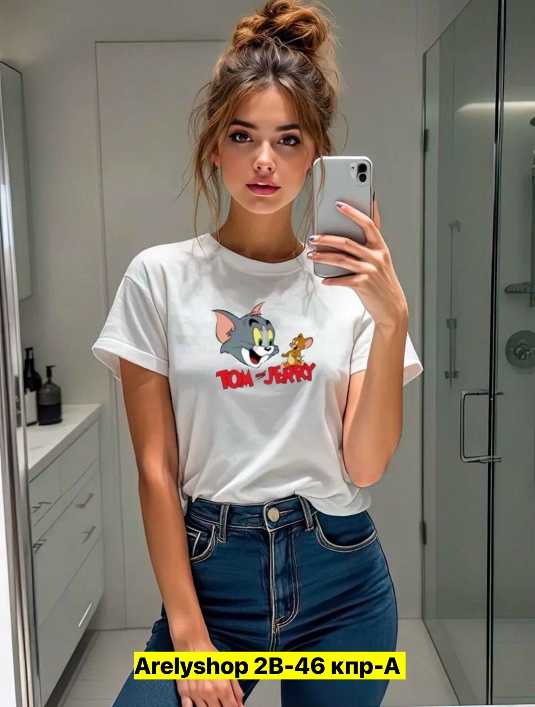 футболка с принтом,футболка с принтом нарядная,футболки женская,футболка том и джерри женская,футболки женские мужские