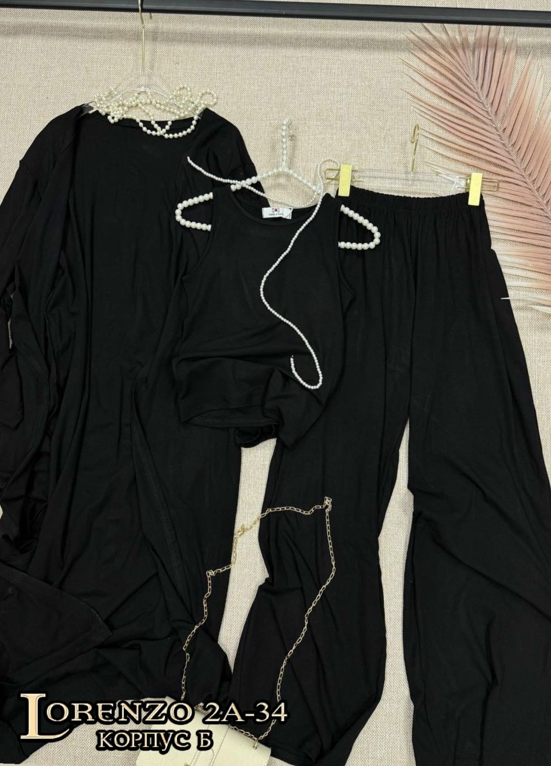 костюм тройка женский,женский костюм,костюм тройка: кардиган, топ, брюки палаццо (плотный хлопок),костюм летний брючный тройка с кардиганом и штанами палаццо donna magia,комплект костюм