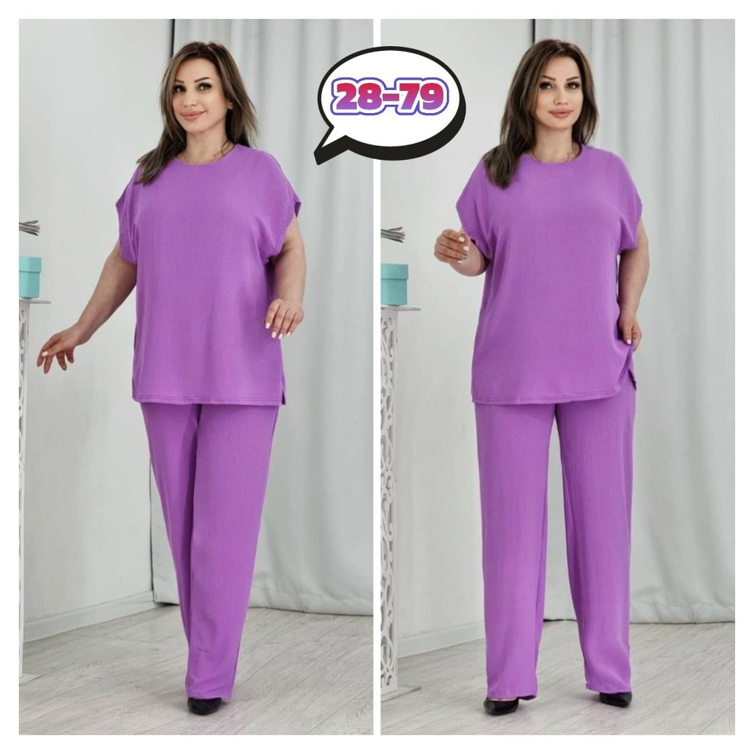 летние костюмы брючные фиолетовые женские,женские костюмы больших размеров,брючный костюм больших размеров,женские костюмы,костюм с брюками