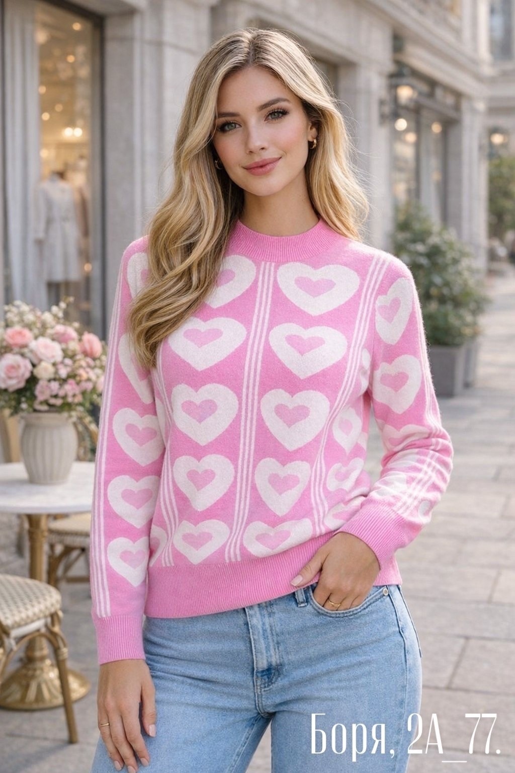 женский свитер,джемпер с принтом,голубой джемпер,свитер с узорами,джемпер с узорами