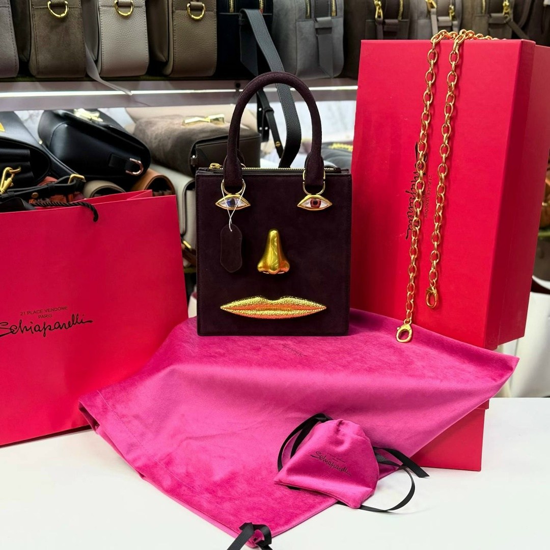 сумка schiaparelli,сумка-тоут schiaparelli,брендовая женская сумка,женская сумка schiaparelli,сумка