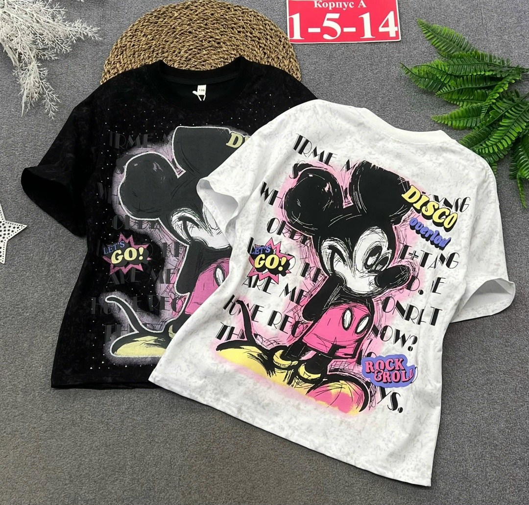 детская футболка,футболки для девочек,футболки детские для девочек,футболки оверсайз,футболка с микки маус
