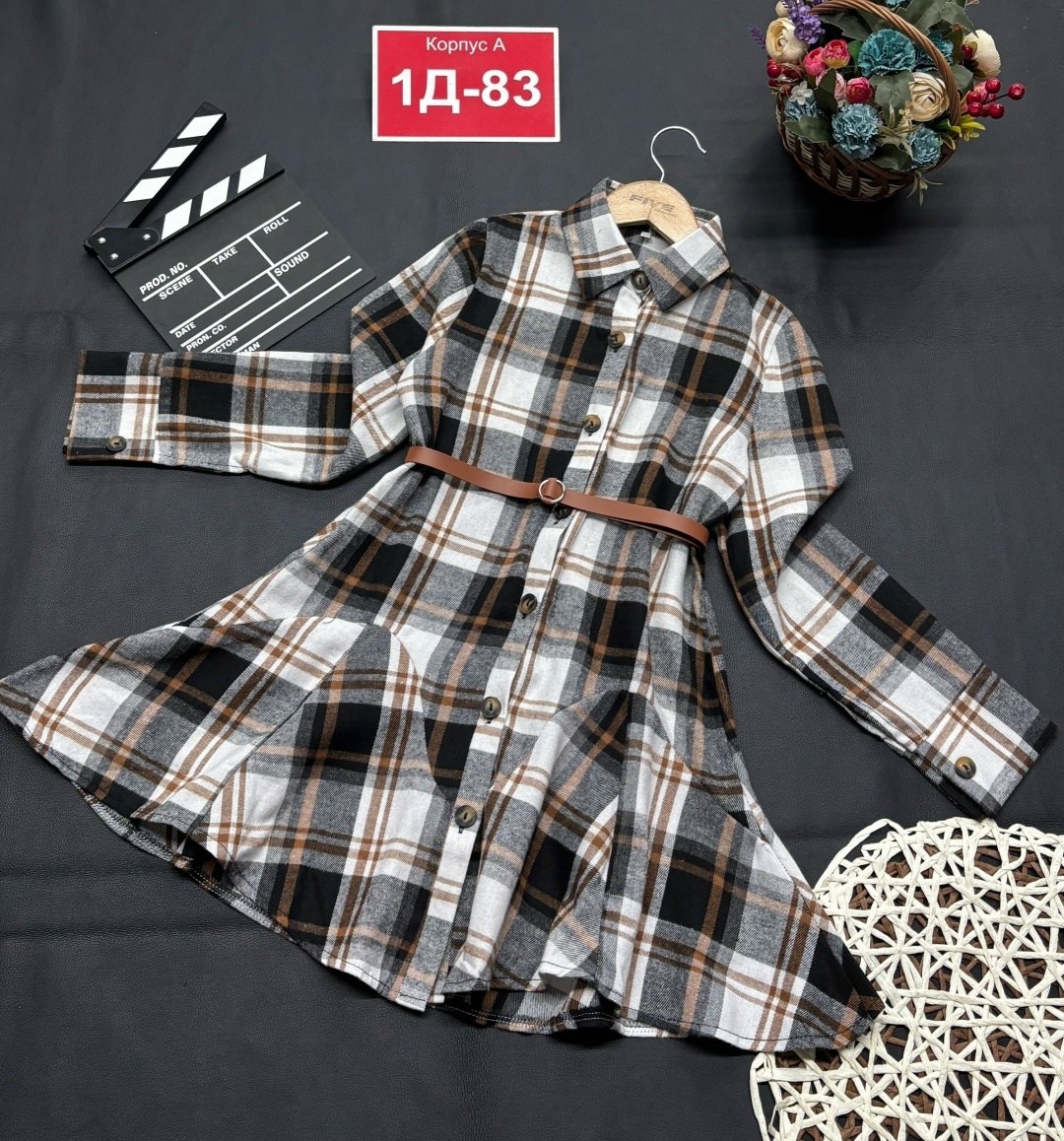 платье в клетку для девочки,платье рубашка для девочки,платье рубашка в клетку,платье в клетку,детское платье в клетку с длинным рукавом