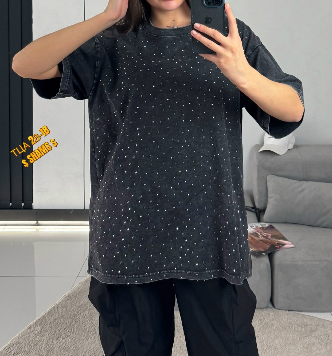 футболка оверсайз со стразам,женская футболка со стразами,футболка женская,футболка варенка со стразами оверсайз glamgrace,женская футболка оверсайз со стразами