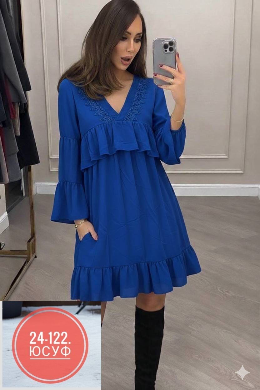 платье женское,платье,платье женское синее,свободное платье,платье модное