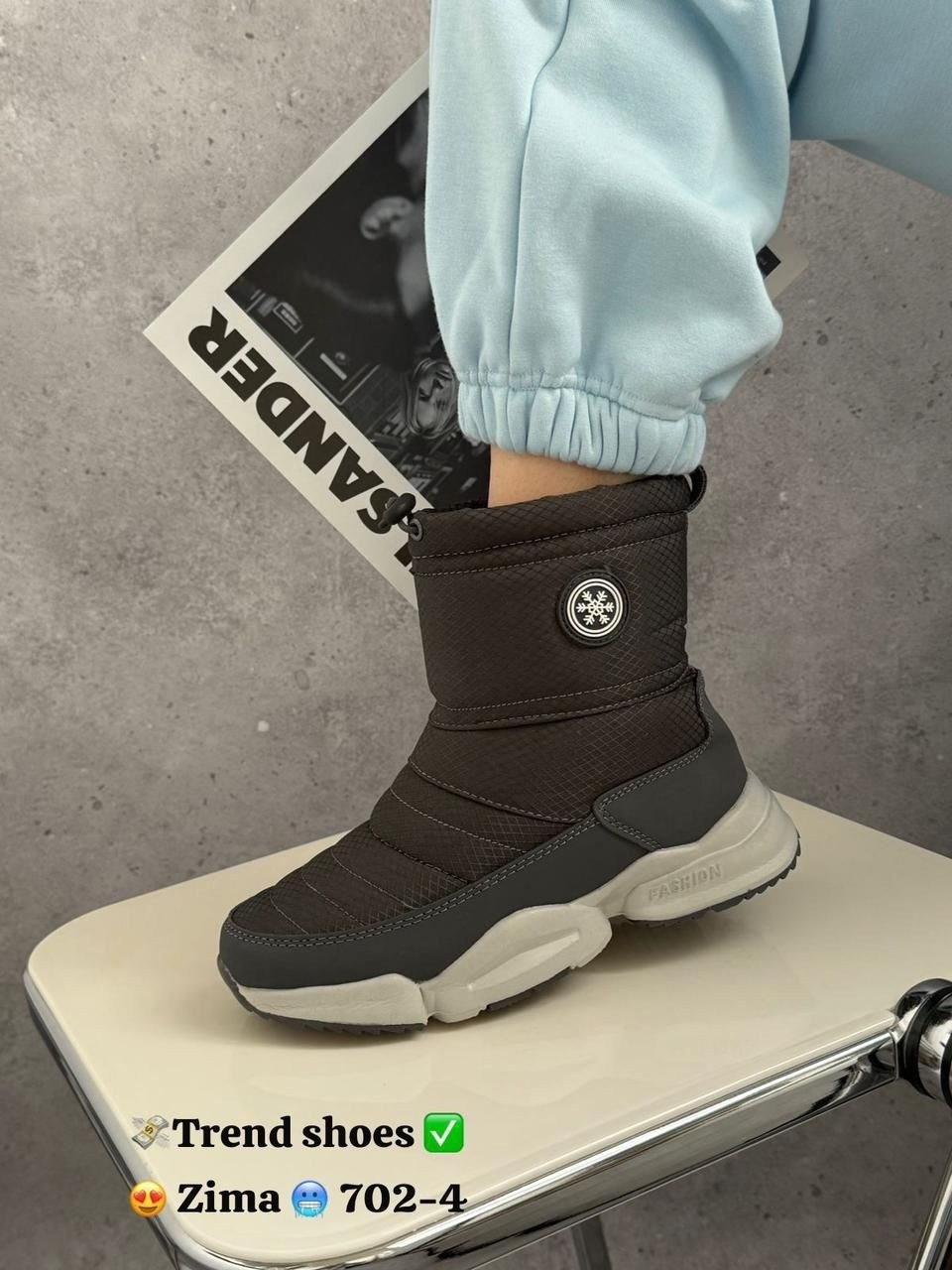 женские дутики,женские дутики зима f1986-5 темно-серые,дутики,зимние женские дутики,зимние дутики