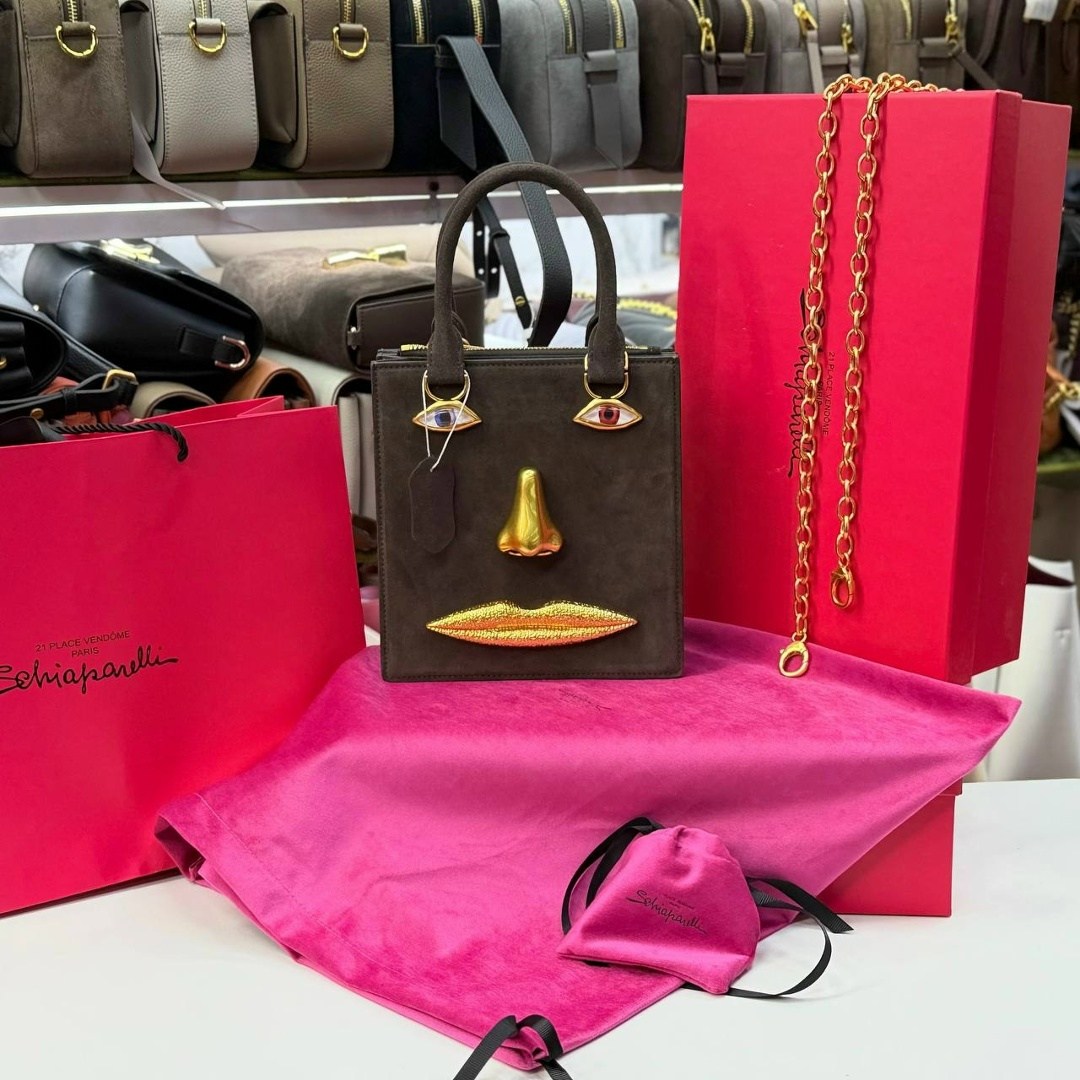 сумка schiaparelli,сумка-тоут schiaparelli,брендовая женская сумка,женская сумка schiaparelli,сумка