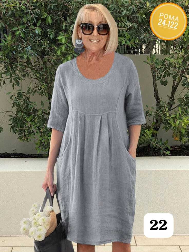 туника льняная,свободное платье,платье из хлопка и льна,льняное платье,платье свободного покроя
