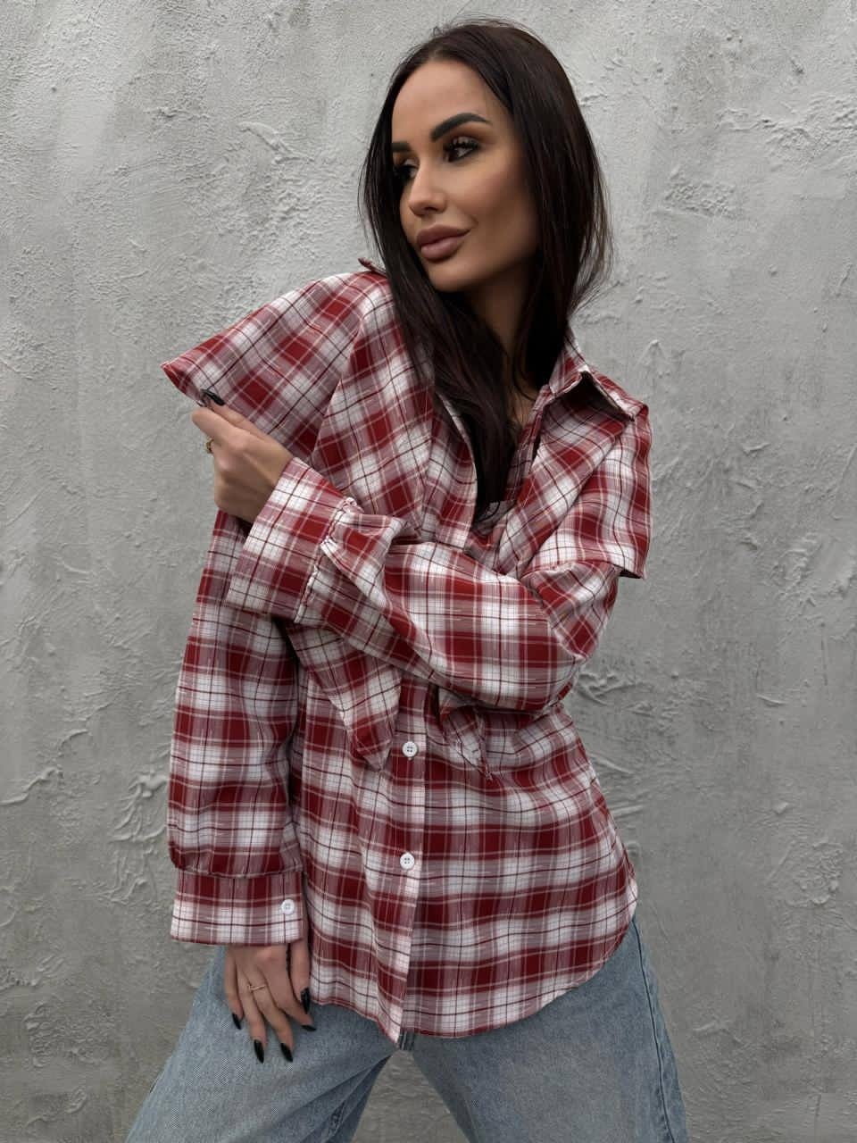 рубашка в клетку женская,рубашка женская в клетку оверсайз,рубашка женская,рубашка оверсайз в клетку,рубашка женская в клетку с отложным воротником