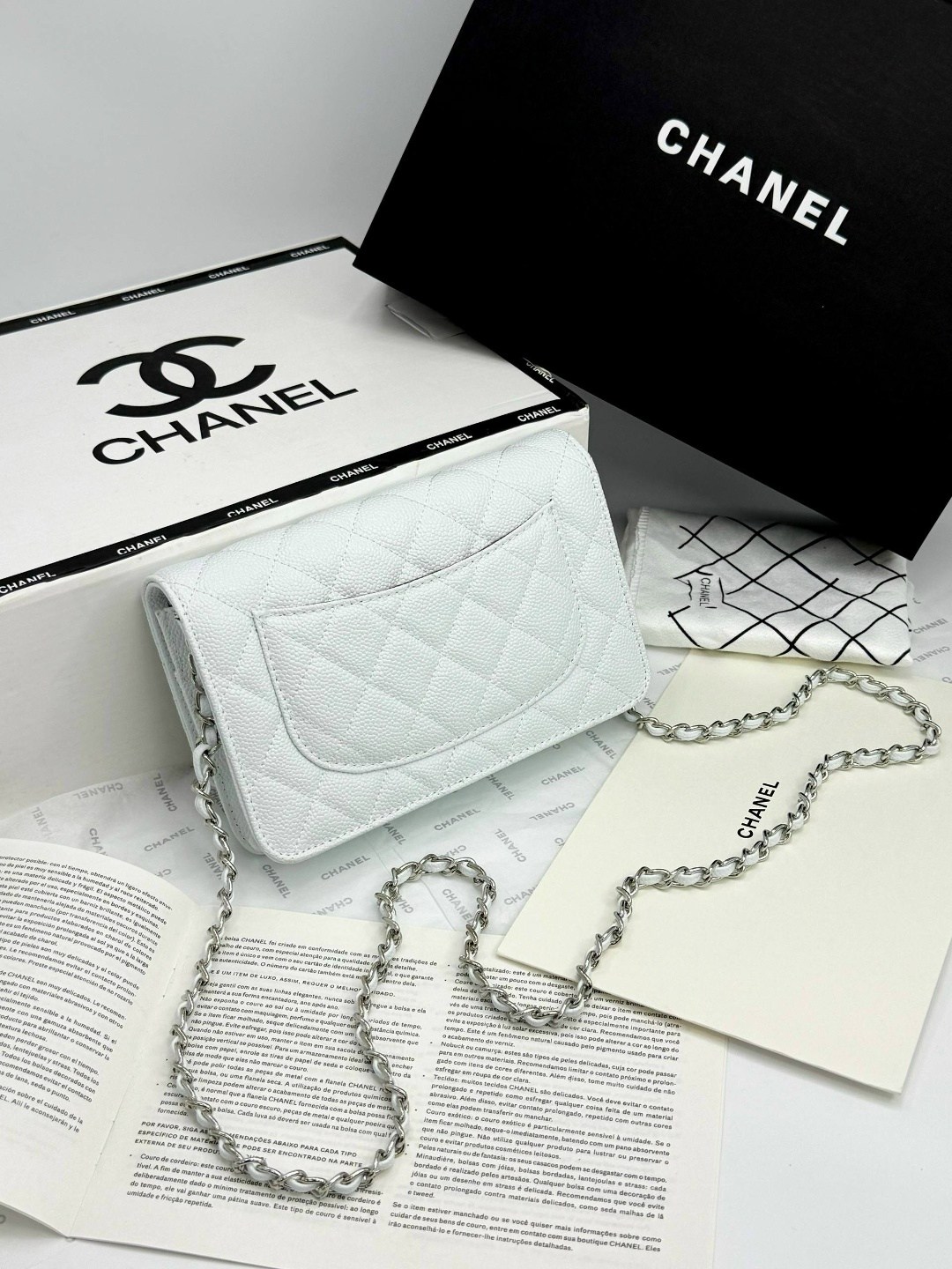 chanel сумка,сумка chanel женская,женская сумка с одним плечом chanel woc телячья кожа 19cm chanel 531162037,клатч chanel,белая кожаная сумочка chanel woc