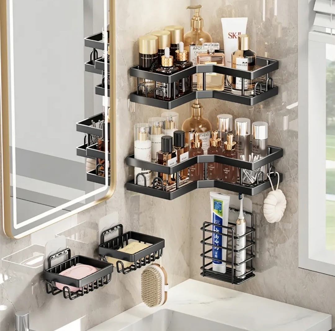 полка для ванной комнаты,набор металлических полок для ванной,угловая полка для ванной,угловая полка для ванной комнаты,полка органайзер