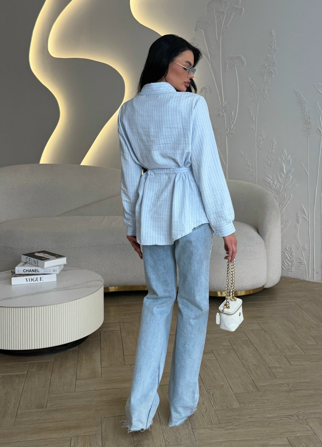 рубашка женская,рубашка удлиненная,рубашка женская голубая,рубашка в полоску,рубашка